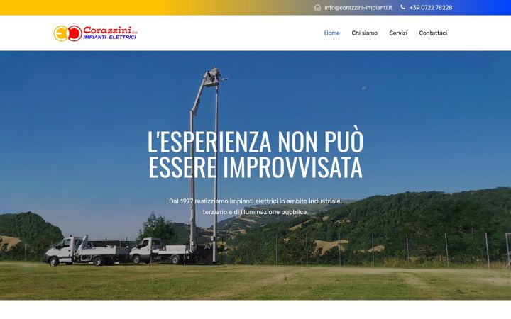 Screenshot of corazzini-impianti.it