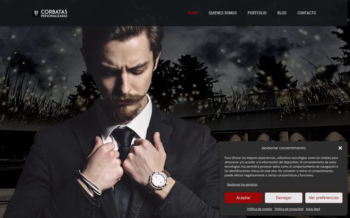 Screenshot του corbataspersonalizadas.es