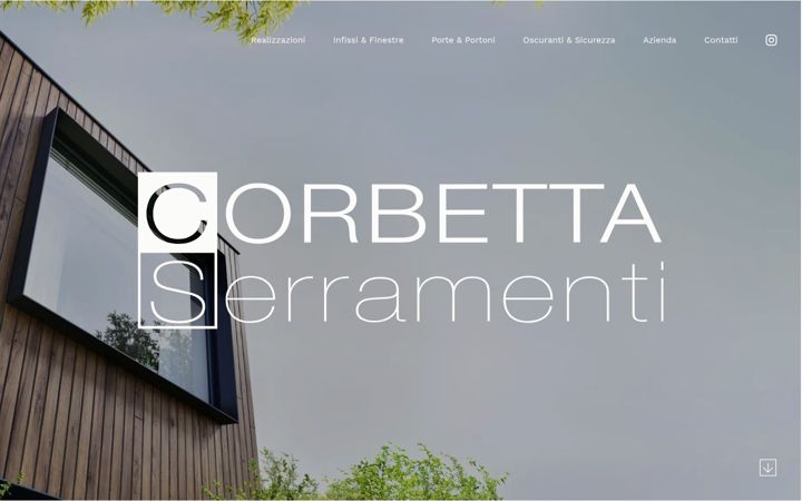 Екранна снимка на corbettaserramenti.it