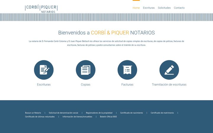 Screenshot of corbipiquer.com