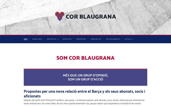 Screenshot of corblaugrana.cat