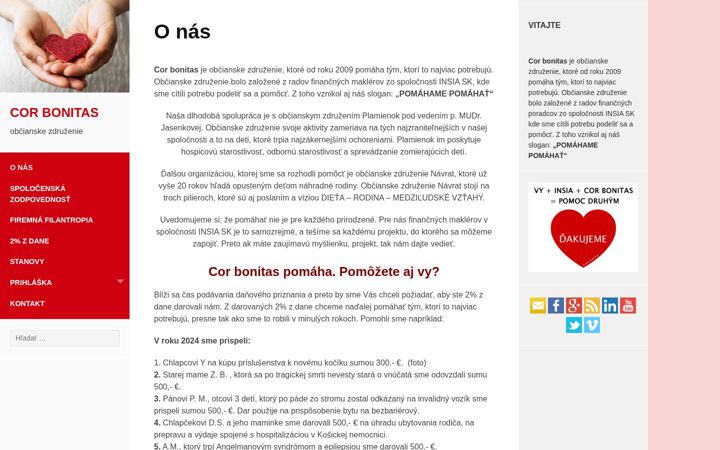 Screenshot of corbonitas.sk