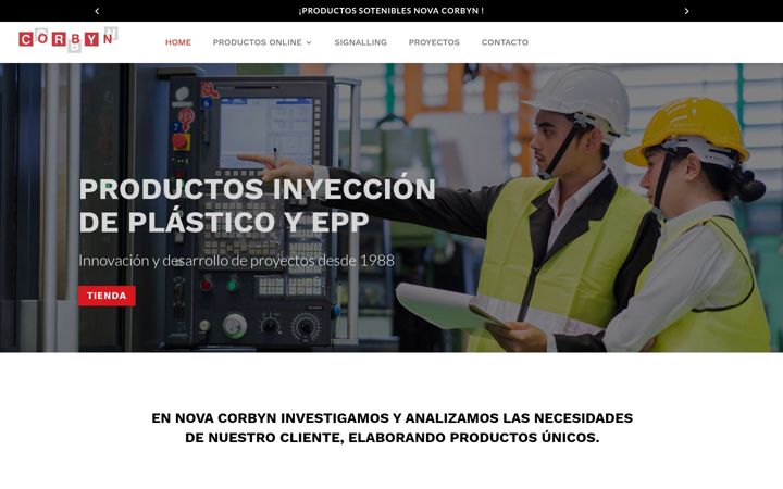 Screenshot of corbynproduct.com