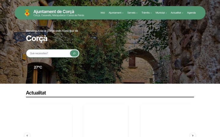 Screenshot of corca.cat