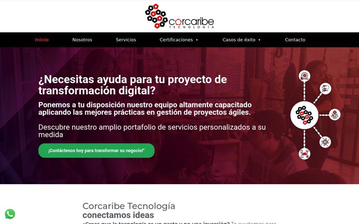 Skærmbillede af corcaribe.net