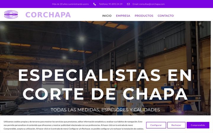 Screenshot of corchapa.com
