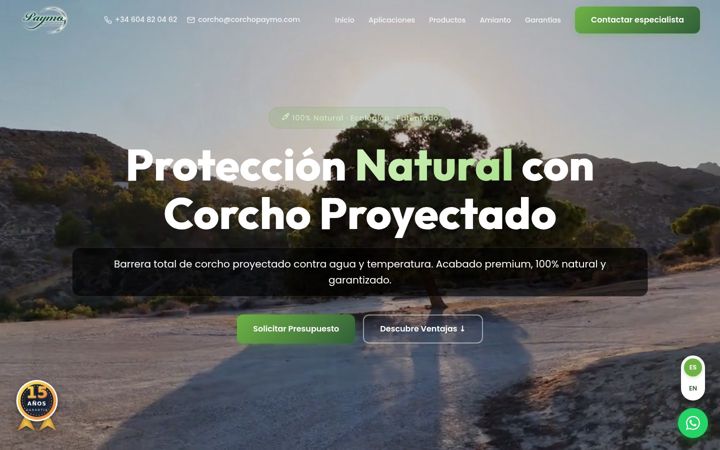 Screenshot of corchopaymo.com