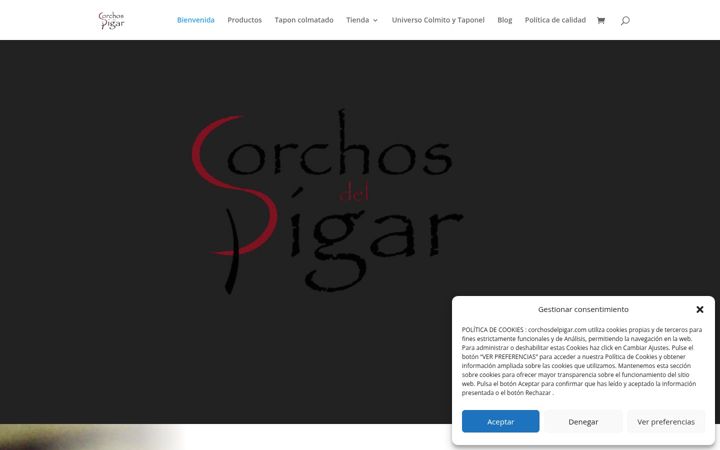 Screenshot of corchosdelpigar.com.es