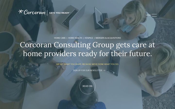 Screenshot of corcoranconsultants.com