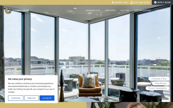 Screenshot of corcorandc.com