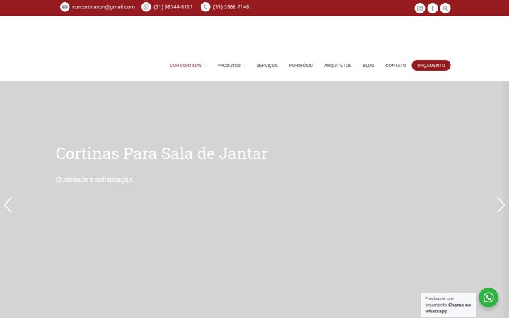 Screenshot van corcortinas.com.br