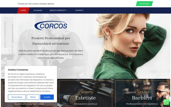 Screenshot of corcosterni.it