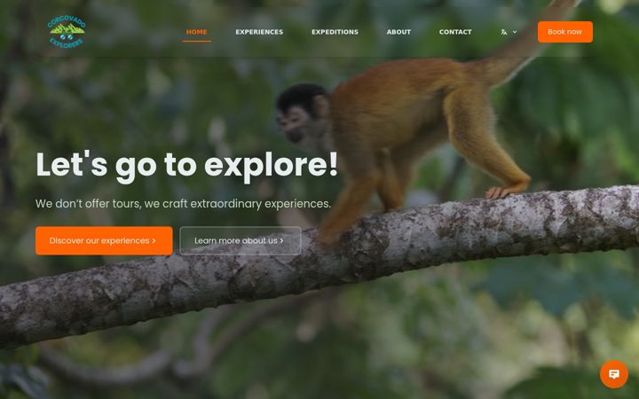 Screenshot of corcovadoexplorers.com
