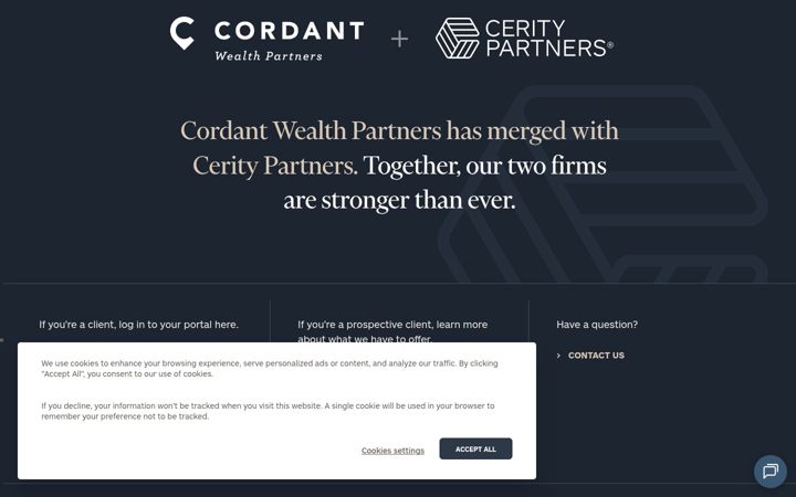 Screenshot of cordantwealth.com
