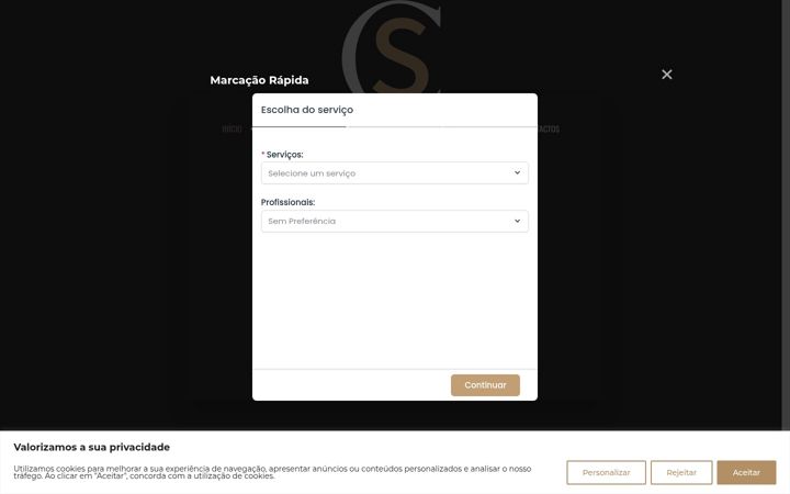 Screenshot of cordeirobarbershop.com