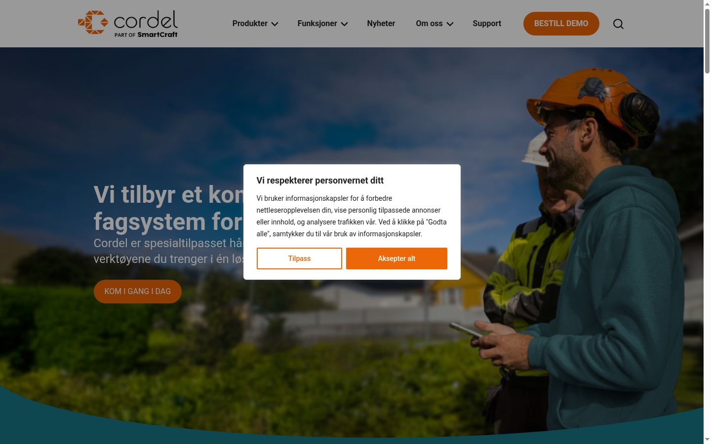 Screenshot tal-banner tal-kunsens muri qabel kwalunkwe interazzjoni