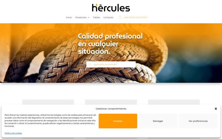 Screenshot of cordeleriahercules.com