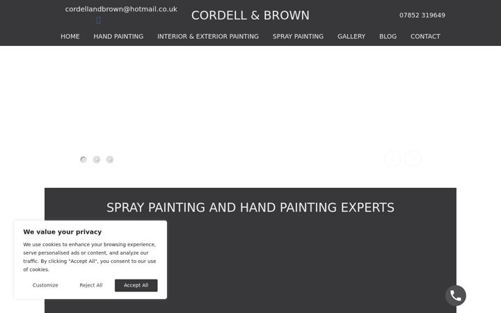 Screenshot of cordellandbrown.co.uk