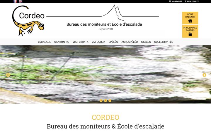 Captura de pantalla de cordeo.fr