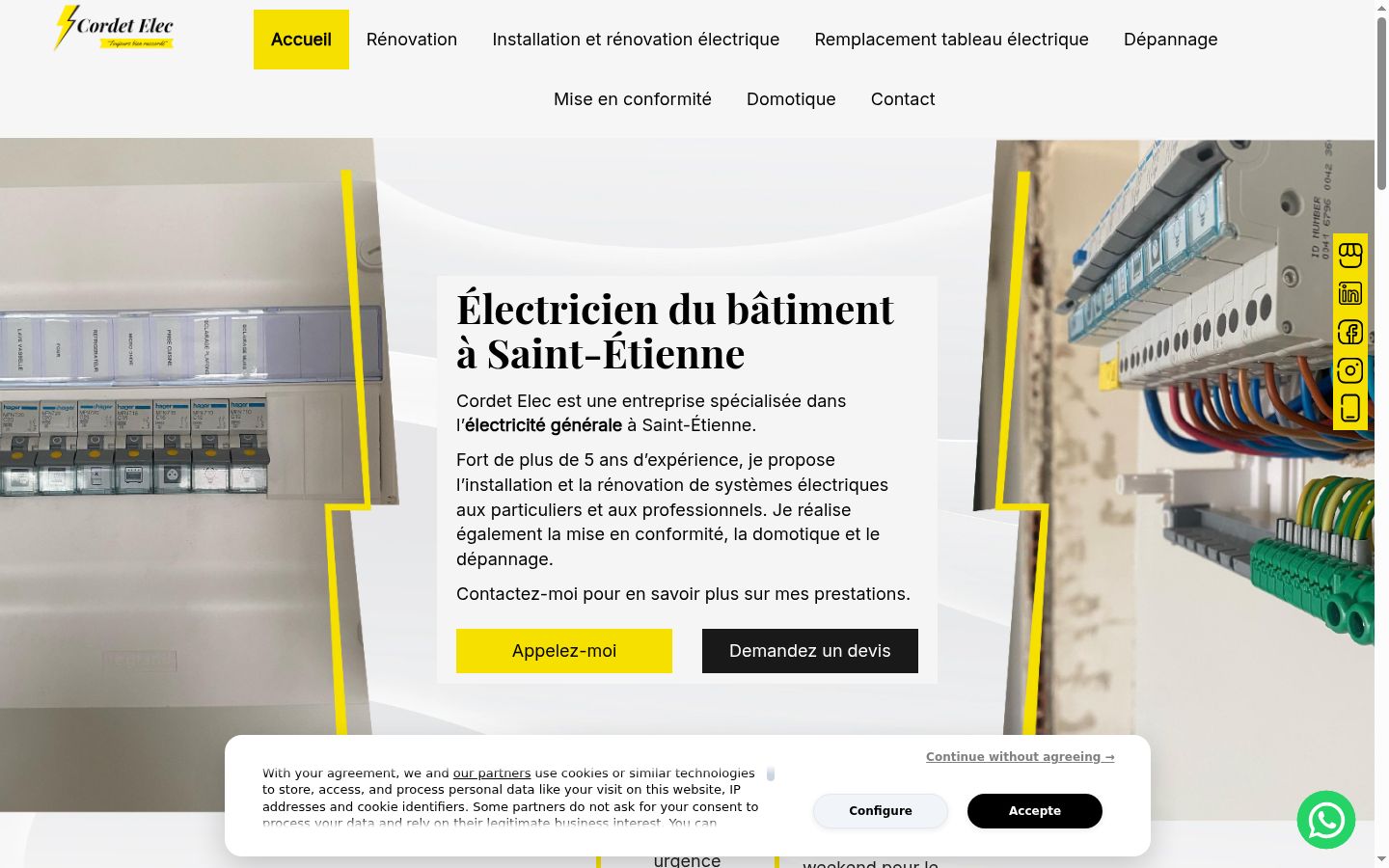 Screenshot tal-banner tal-kunsens muri qabel kwalunkwe interazzjoni