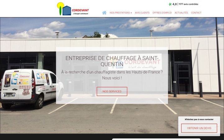 Captura de pantalla de cordevant-saint-quentin.fr