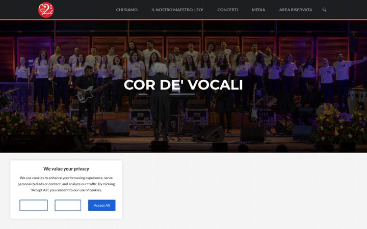 Screenshot of cordevocali.com