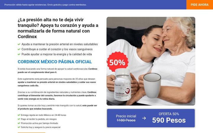 Screenshot of cordinoxmexico.net