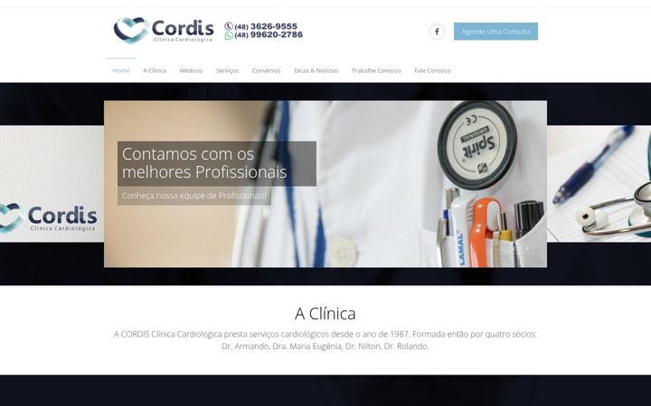 Screenshot of cordisclinica.com