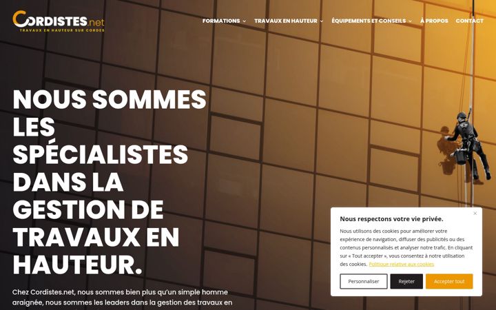 Screenshot of cordistes.net