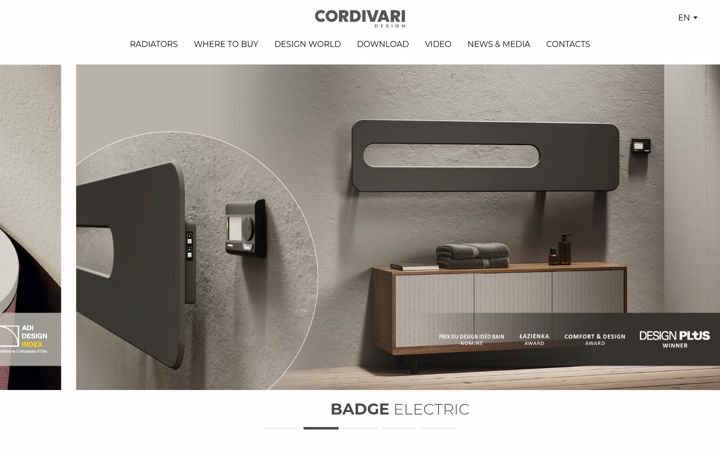 Snímek obrazovky cordivaridesign.it