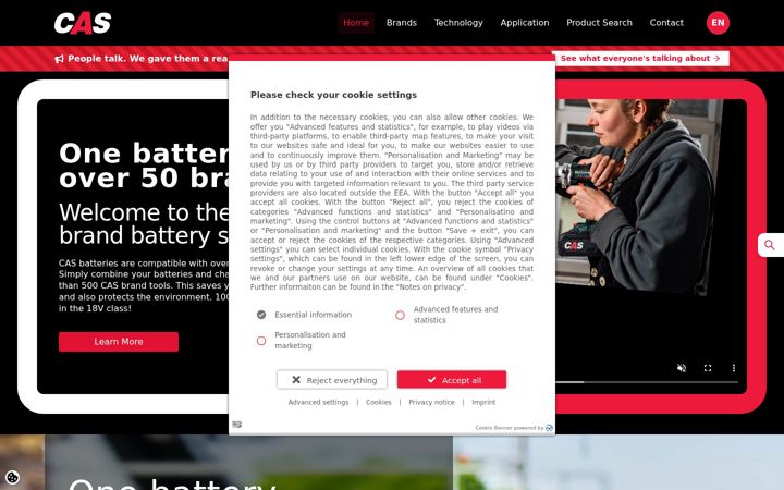 Screenshot of cordless-alliance-system.com