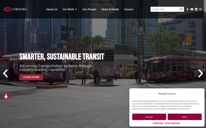 Screenshot of cordobacorp.com