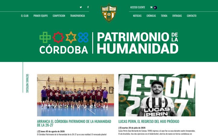 Screenshot of cordobafutsal.com