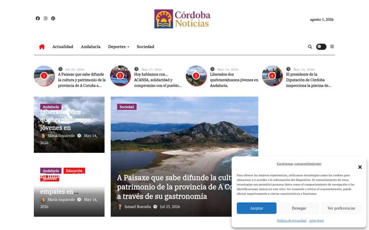 Screenshot of cordobanoticias.es