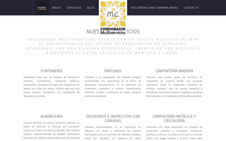Screenshot of cordobasurmultiservicios.es