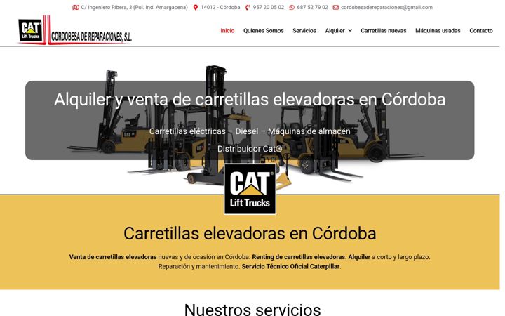Screenshot of cordobesadereparaciones.com