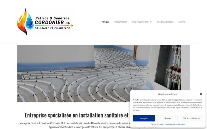 Screenshot of cordonier-sa.ch