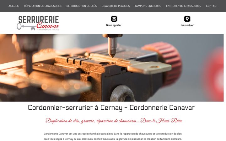 Screenshot of cordonneriecanavar.fr