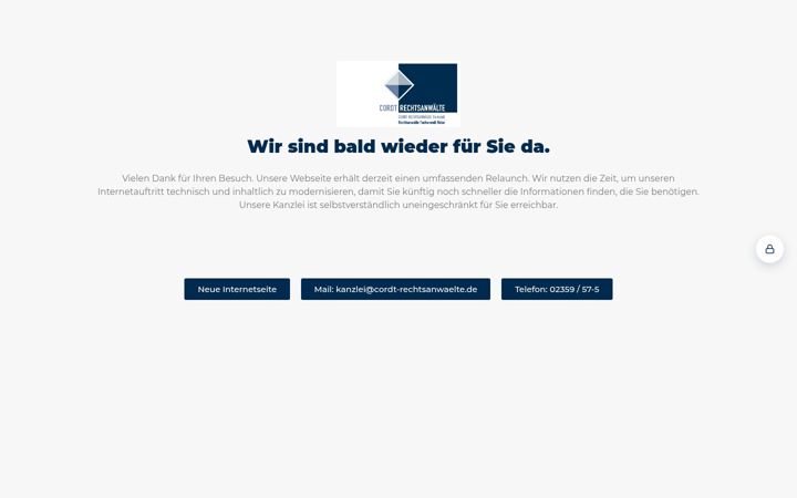 Screenshot of cordt-linden-recht.de