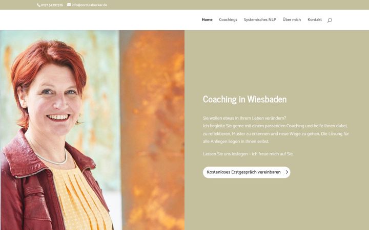 Screenshot of cordulabecker.de
