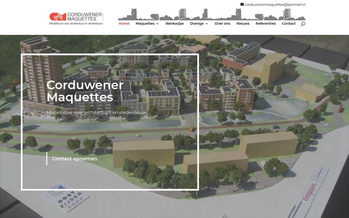 Screenshot di corduwener-maquettes.nl