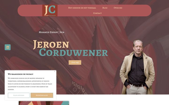 Screenshot of corduwener.nl