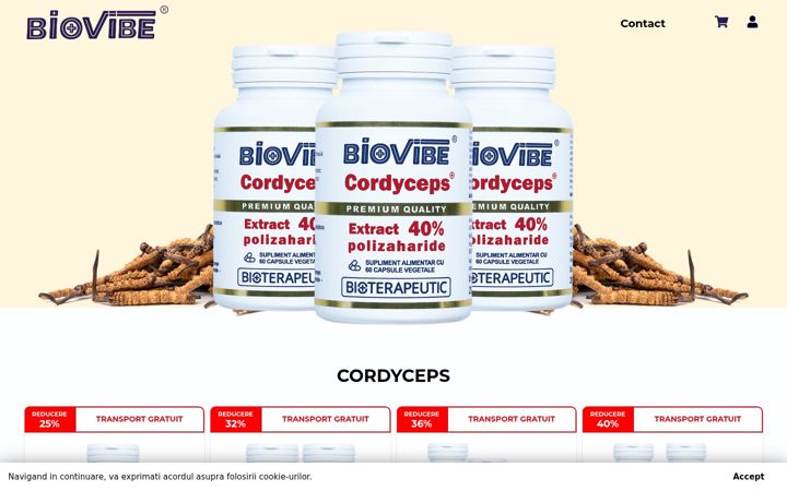 Screenshot of cordyceps.ro