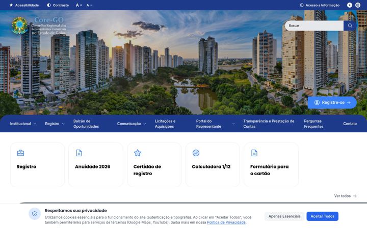 Screenshot of core-go.org.br