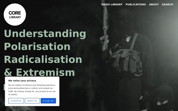 Screenshot of core-library.org