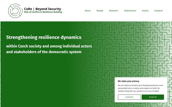Skærmbillede af core-resilience.cz