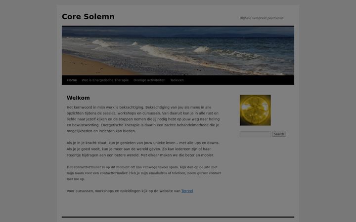 Screenshot of core-solemn.nl