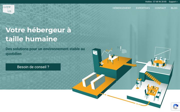 Capture d'écran de core-us.fr