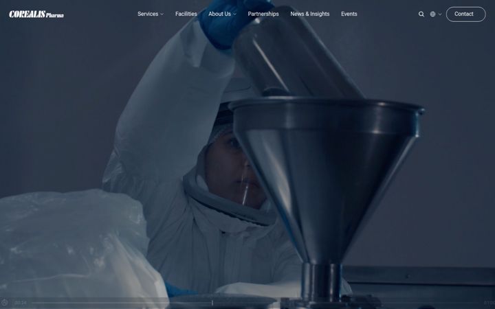 Screenshot of corealispharma.com