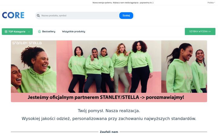 Screenshot of corebags.pl